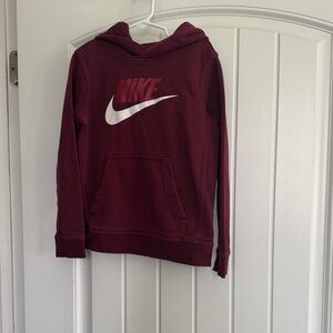 Nike Kids Burgundy Hoodie